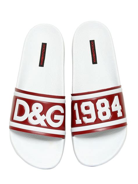 dolce and gabbana slides men's|dolce gabbana dg sandals.